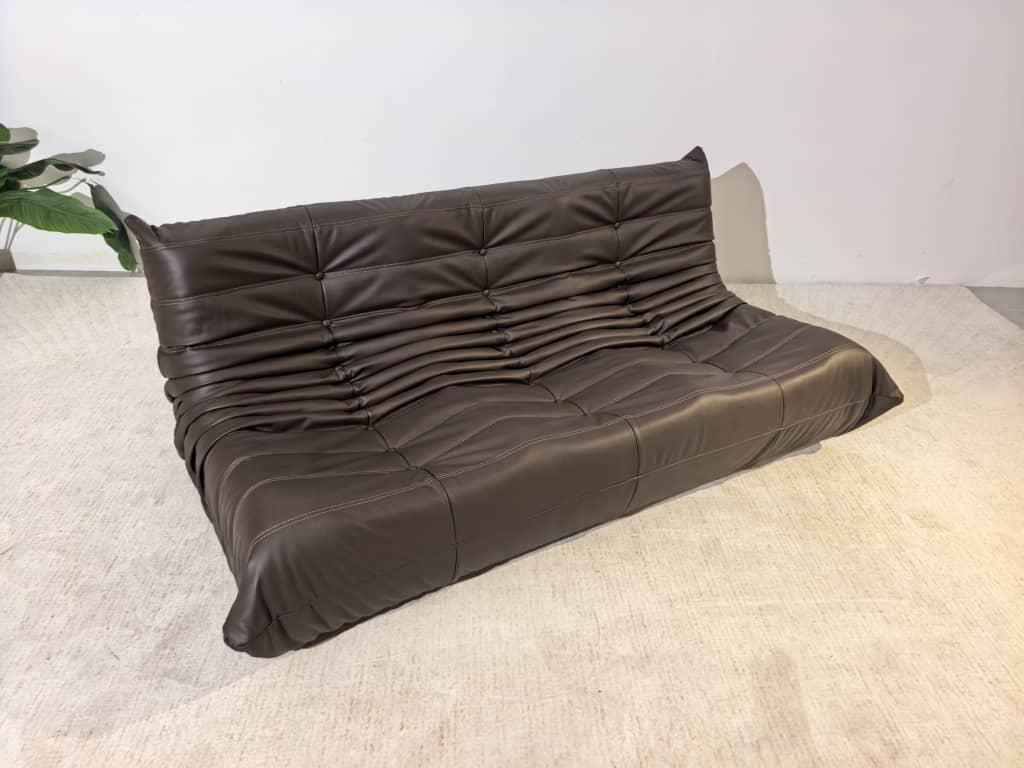 Leather Low Lounge 3 Seater