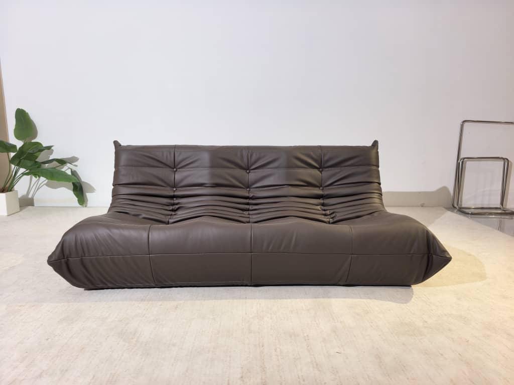 Leather Low Lounge 3 Seater