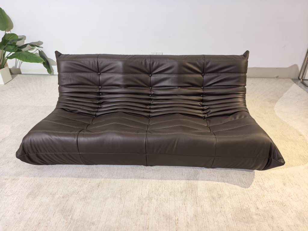 Leather Low Lounge 3 Seater