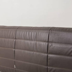 Niedriges 3-Sitzer-Sofa aus Leder | DREAMOA