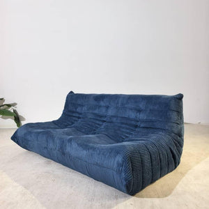 Niedriges Loungesofa 3-Sitzer aus Cord | DREAMOA
