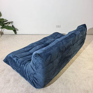 Niedriges Loungesofa 3-Sitzer aus Cord | DREAMOA