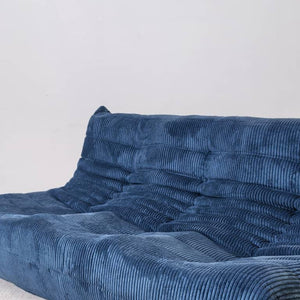 Niedriges Loungesofa 3-Sitzer aus Cord | DREAMOA