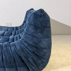 Niedriges Loungesofa 3-Sitzer aus Cord | DREAMOA