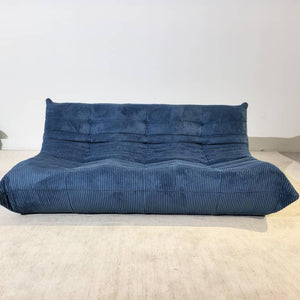 Niedriges Loungesofa 3-Sitzer aus Cord | DREAMOA