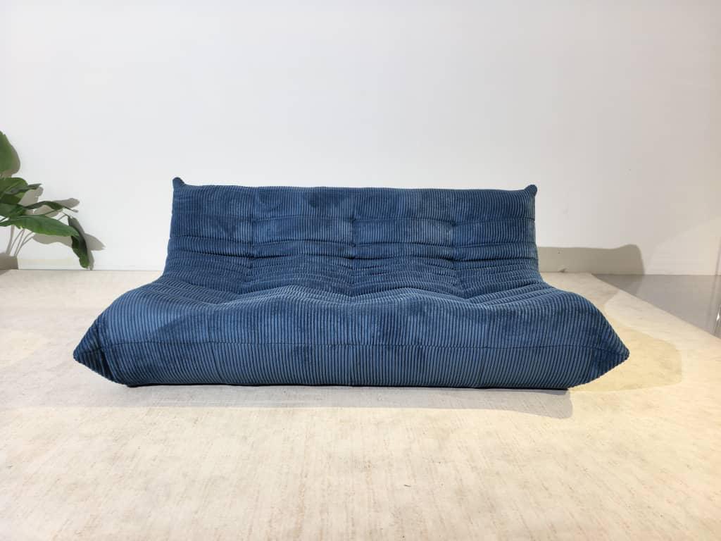 Niedriges Loungesofa 3-Sitzer aus Cord | DREAMOA