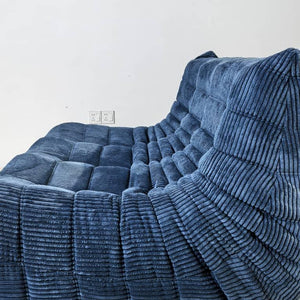 Niedriges Loungesofa 3-Sitzer aus Cord | DREAMOA