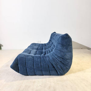 Niedriges Loungesofa 3-Sitzer aus Cord | DREAMOA