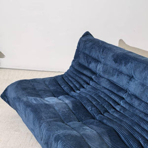 Niedriges Loungesofa 3-Sitzer aus Cord | DREAMOA