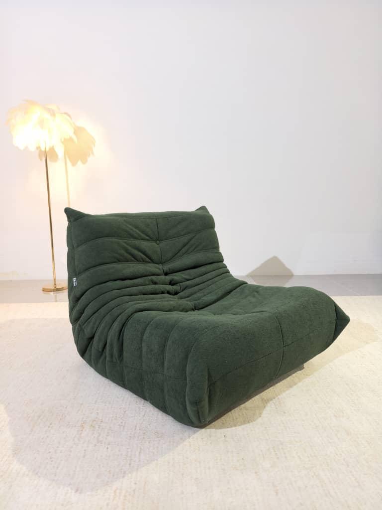 Niedriger Lounge-Sessel aus Wildleder | DREAMOA