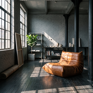 Low Lounge Modulset aus Leder | DREAMOA