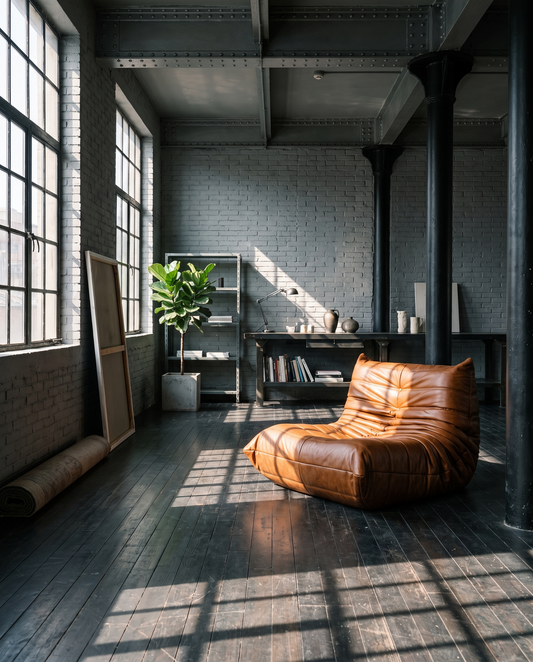 Low Lounge Modular Set in Leather | DREAMOA