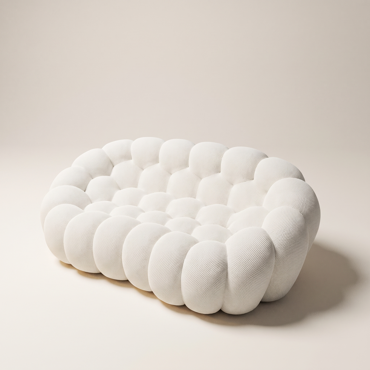 Rounded Bubble-Silhouette Sofa – 2-Seat