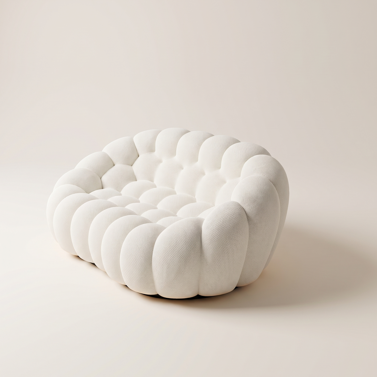 Rounded Bubble-Silhouette Sofa – 2-Seat