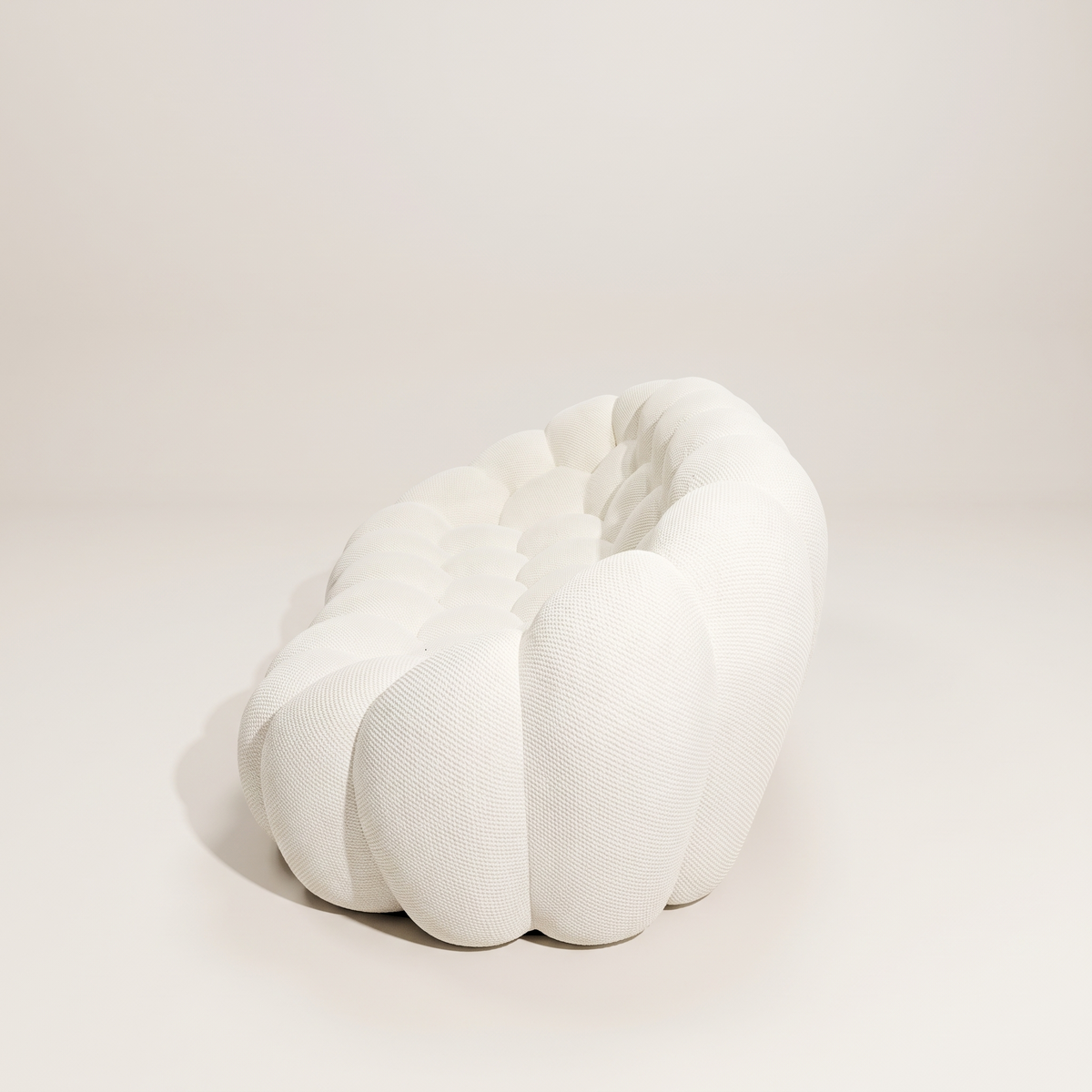 Rounded Bubble-Silhouette Sofa – 2-Seat