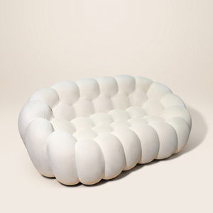 Rounded Bubble-Silhouette Sofa – 2-Seat