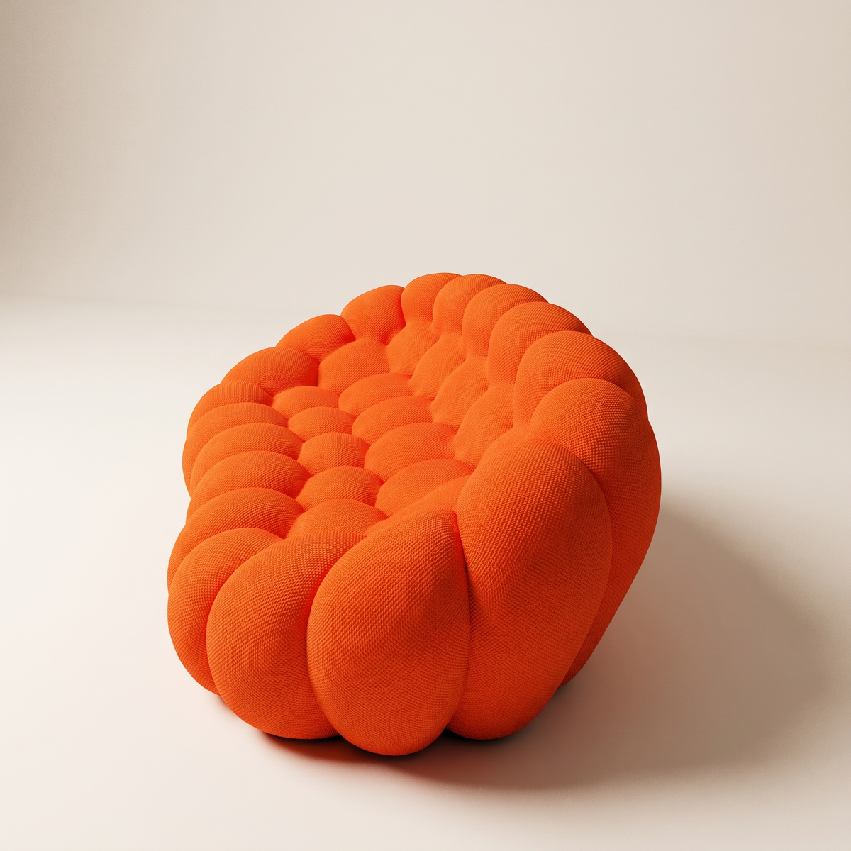 Rounded Bubble-Silhouette Sofa – 2-Seat