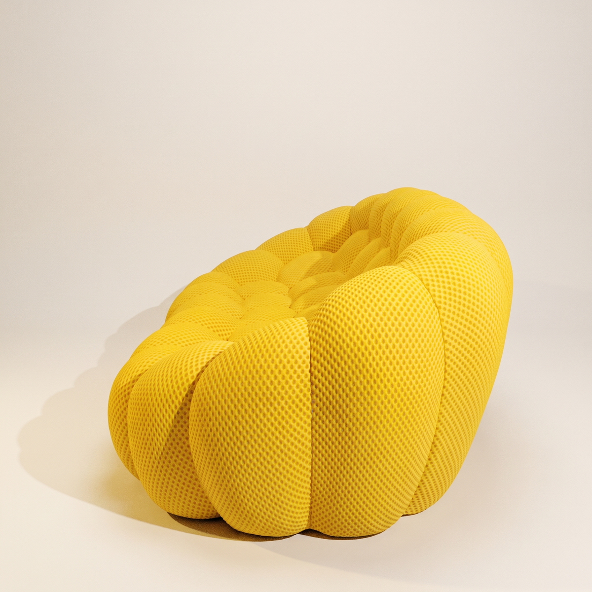 Rounded Bubble-Silhouette Sofa – 2-Seat