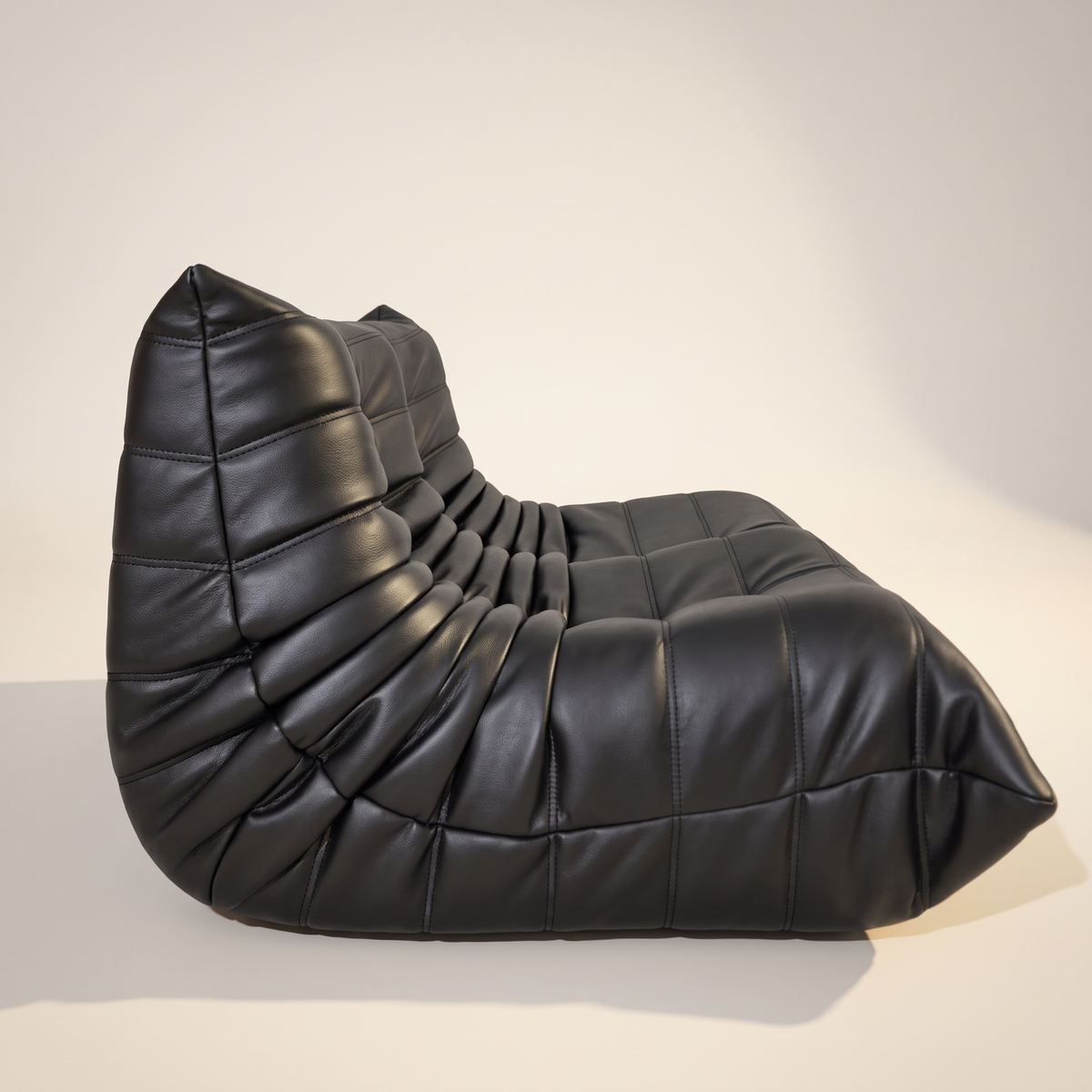 Low Lounge 2-Sitzer Sofa Leder | DREAMOA