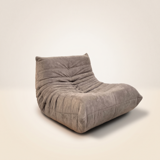 Niedriger Lounge-Sessel aus Wildleder | DREAMOA