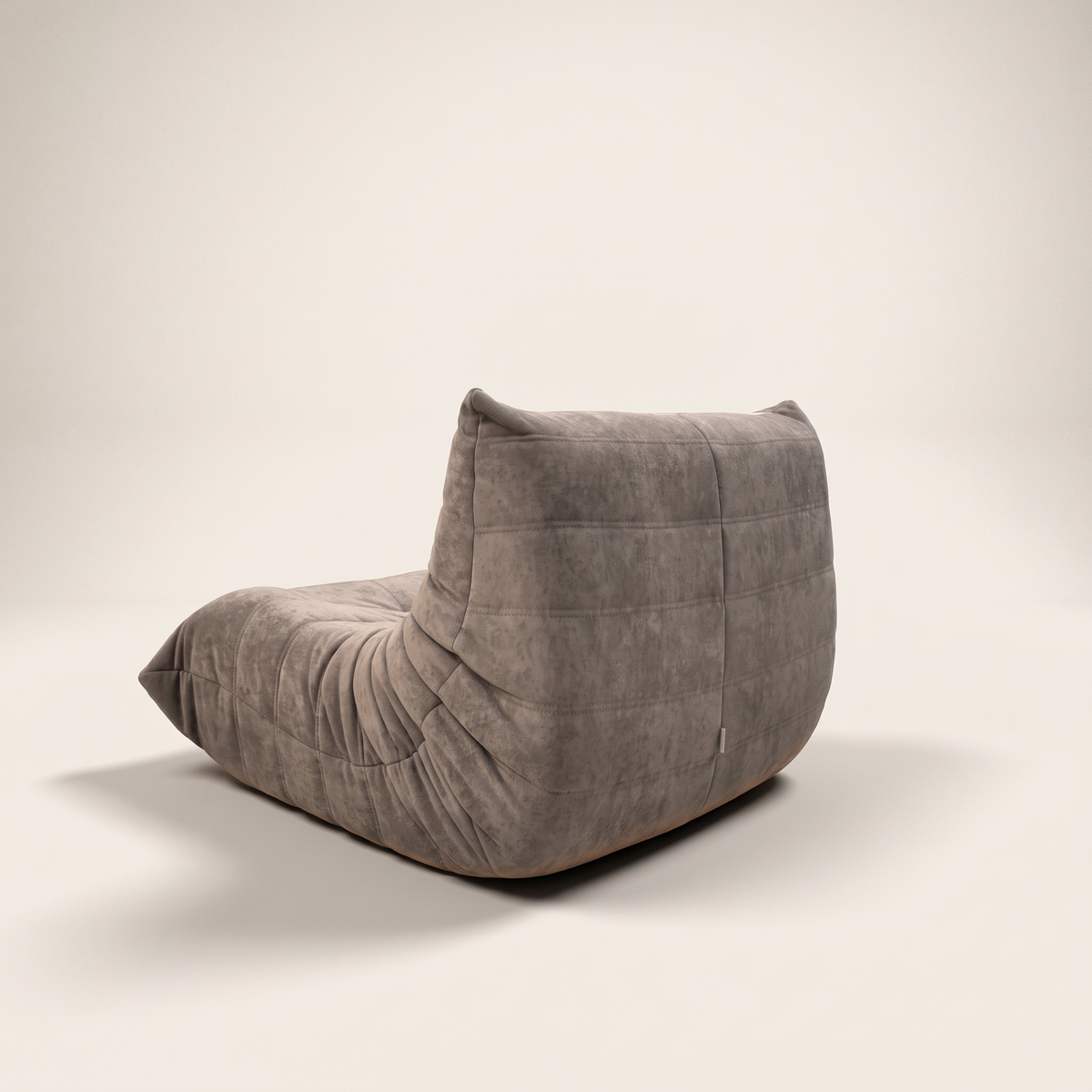 Niedriger Lounge-Sessel aus Wildleder | DREAMOA