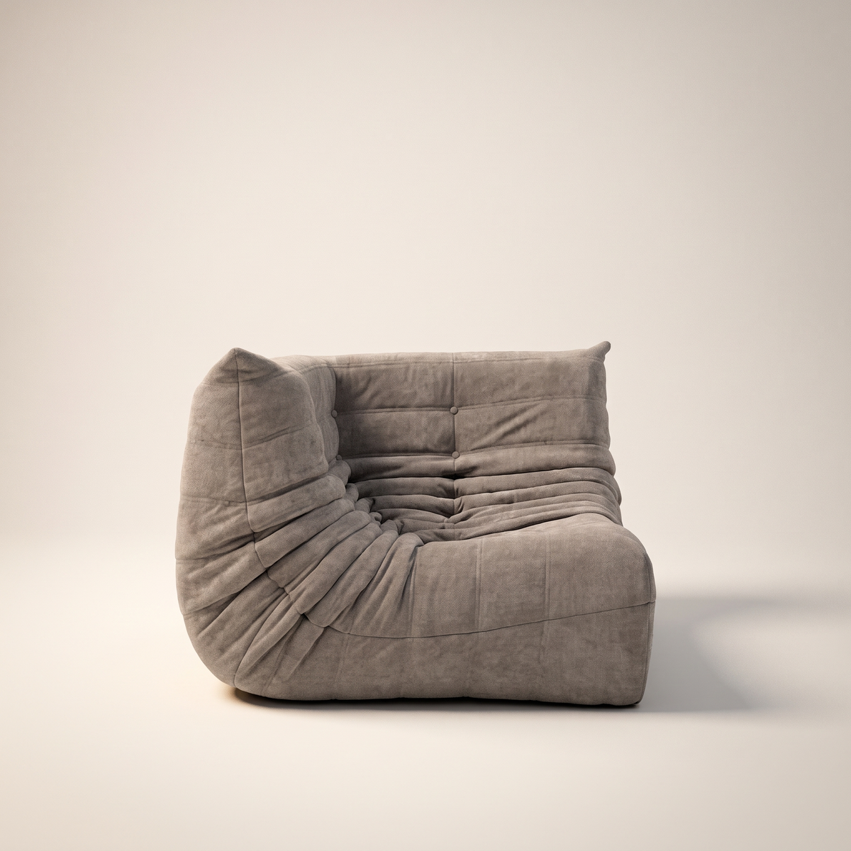 Modulares Eckelement aus Wildleder – Low Lounge Kollektion | DREAMOA