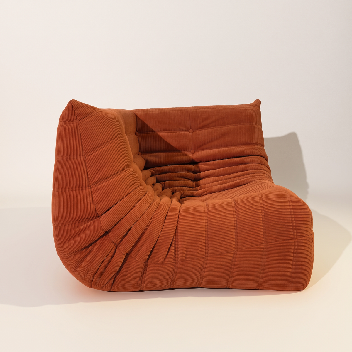 Modulares Eckmodul aus Cord – Low Lounge Kollektion | DREAMOA