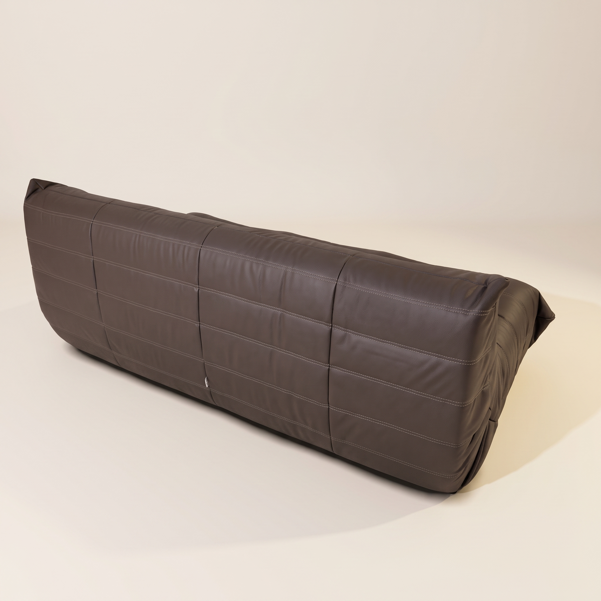 Niedriges 3-Sitzer-Sofa aus Leder | DREAMOA