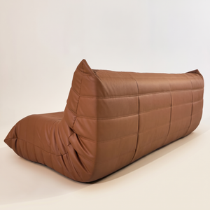 Niedriges 3-Sitzer-Sofa aus Leder | DREAMOA